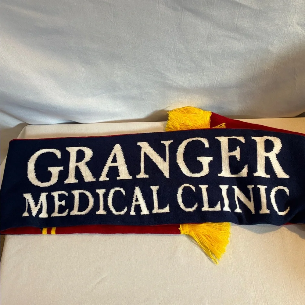 MLS REAL Salt Lake Burgundy yellow navy blue Soccer fan game knit winter scarf